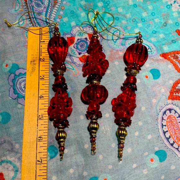 Vintage Red Classic Ornaments Raz Holiday - Picture 2 of 14